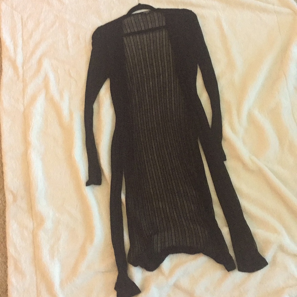 Long Light Weight Black Duster
